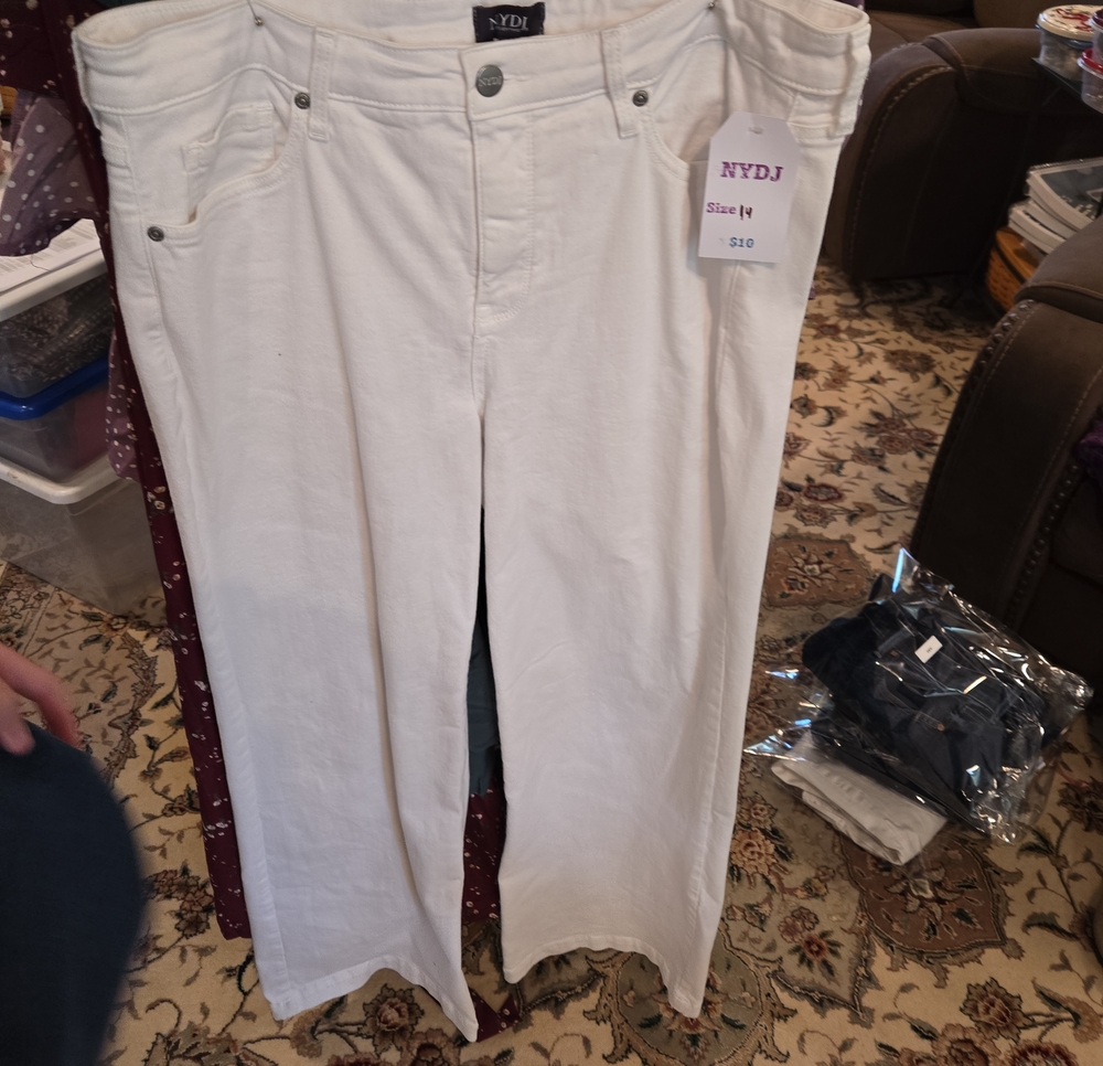 NYDJ White Straight-Leg Jeans for Women
